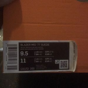 Nike blazer mid ‘77 suede